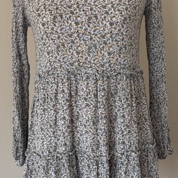 Floral Long Sleeve Dress - Gray from target - Picture 8 of 10
